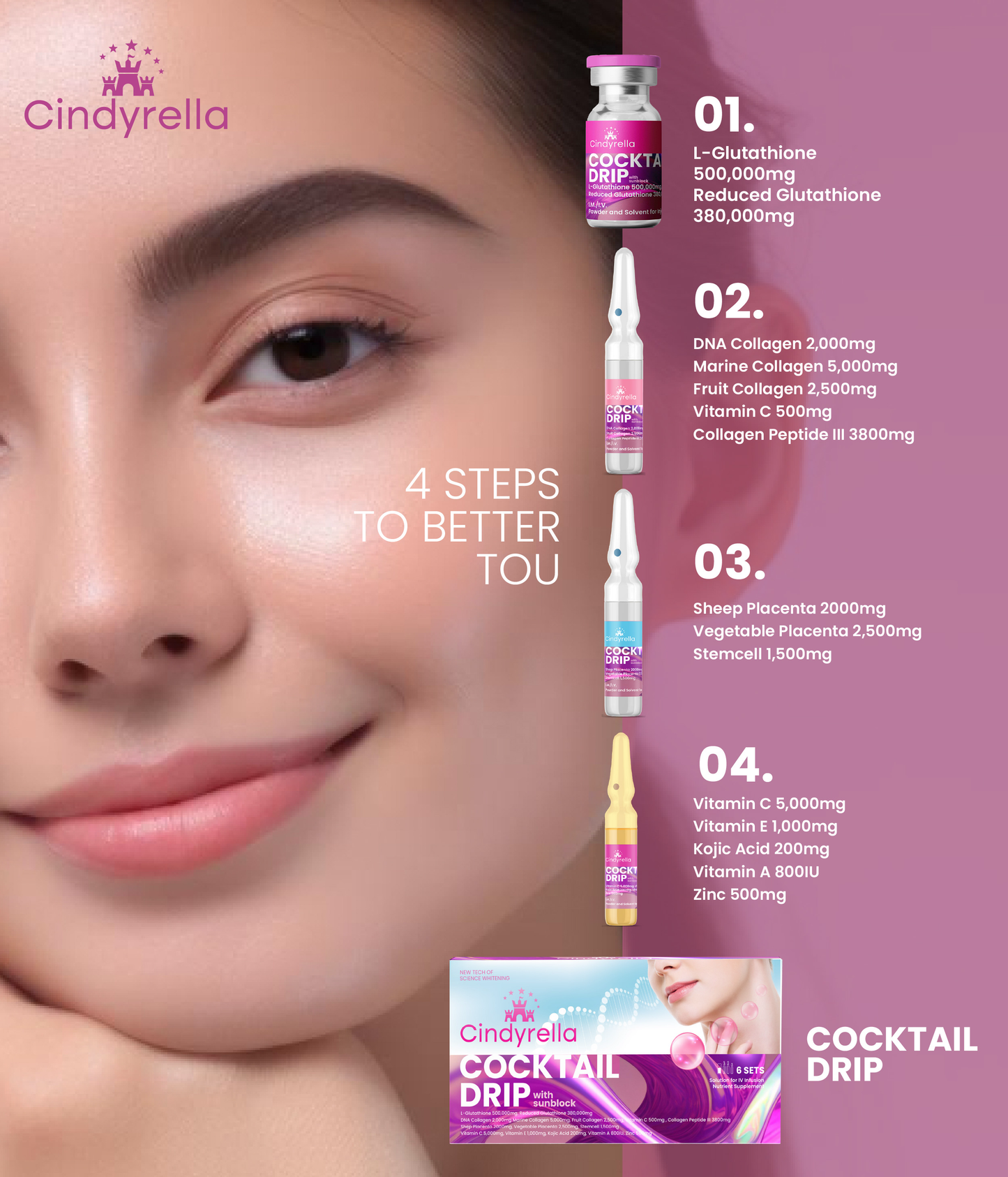 COCKTAIL DRIP WITH SUBLOCK (6 SETS)