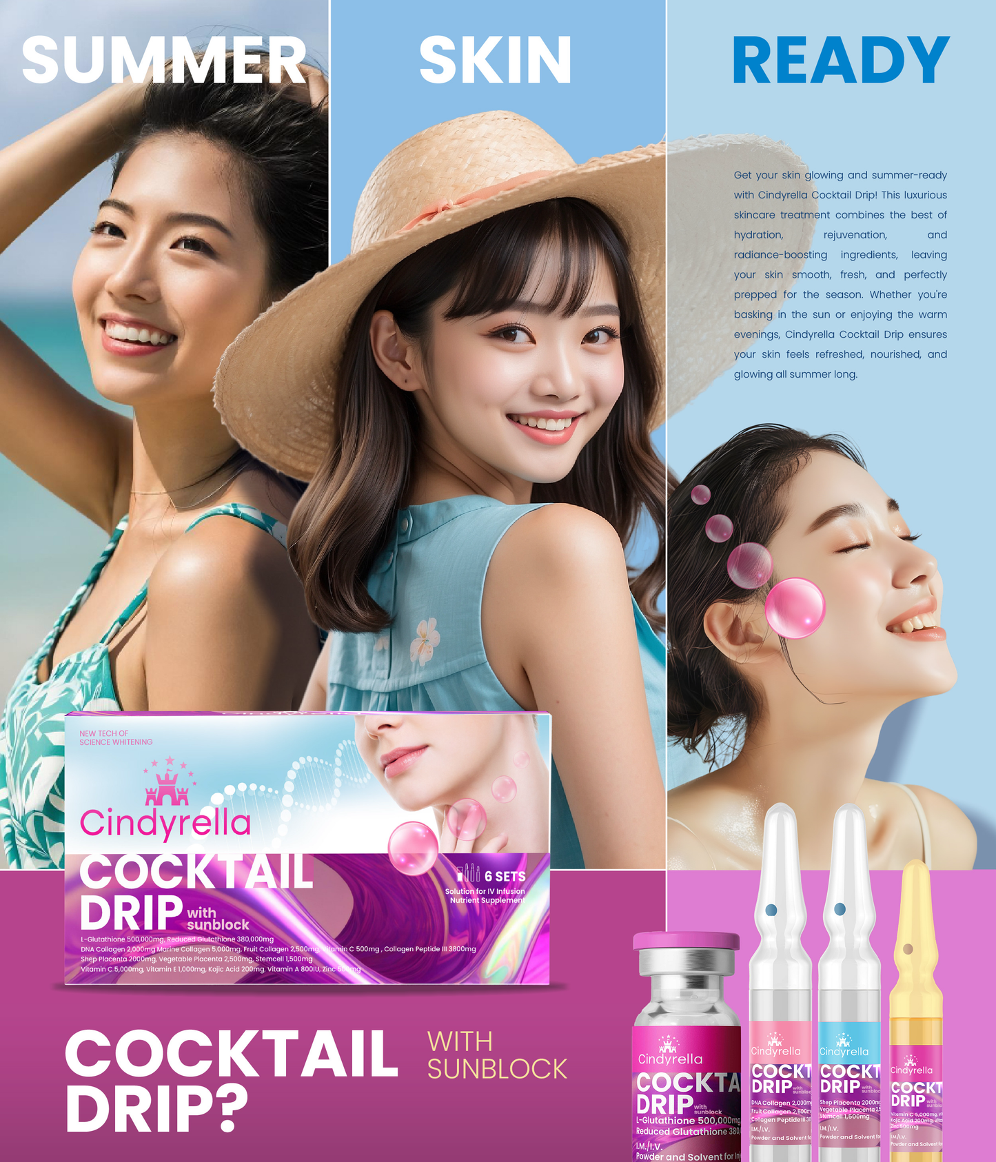 COCKTAIL DRIP WITH SUBLOCK (6 SETS)